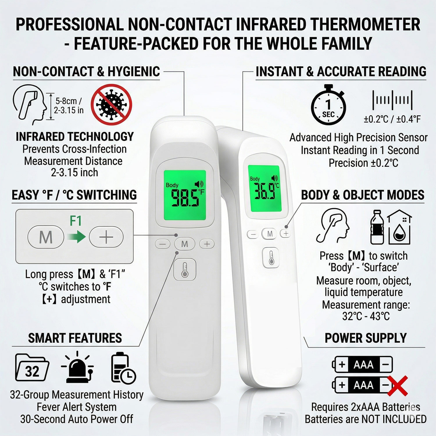 Digital Infrared LCD Forehead  - Nebulizer Machine recension och pris